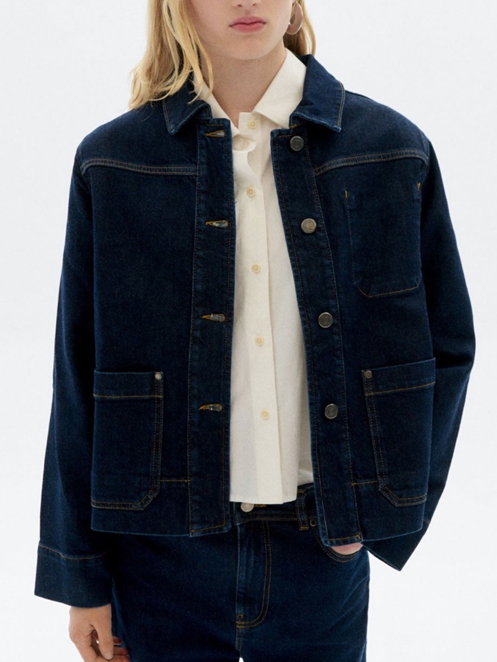 NWT Thinking Mu Debbie Denim Jacket Size Small